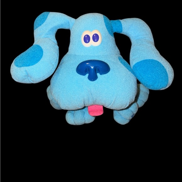 Blues Clues Other - Vintage Blues Clues Dog Plush Toy 1997 Tyco Pose A Blue Stuffed Animal